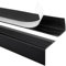 Quest Treppenkantenprofil Selbstklebend PVC Kunststoff Treppen-Kantenschutz 50x42mm, schwarz, 150cm