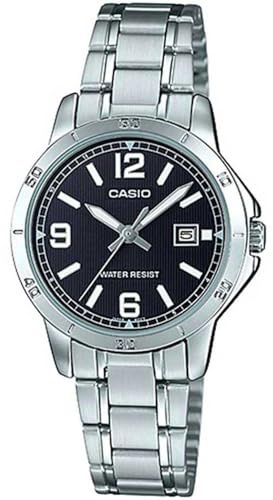 Casio Ltpv004d1b2 One Size Silver Casual Watch, Silver, Casual