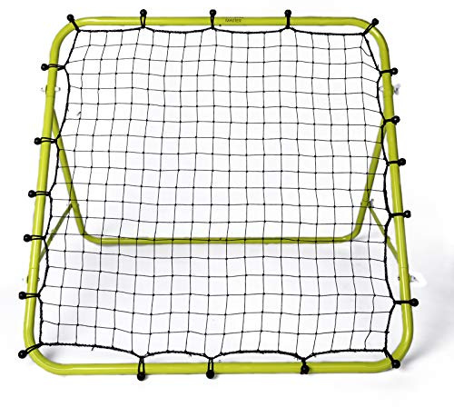 Football Master Premium Single Sided Sports Multi Skills Rebounder Training Aid Target Soccer Goal Kickback Adjustable Practise Goalkeeper Coaching Rebound Net