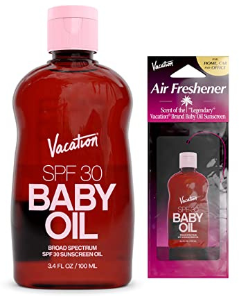 VACATION - SUN PROTECTION OIL WITH SPF 30 SUITABLE FOR TRAVEL: This sun protection oil suitable for carrying in hand luggage 3.4 oz reinvents a family favorite for one use