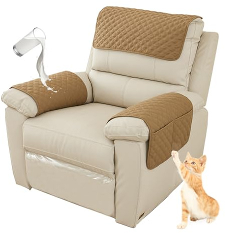Housses de fauteuil, Protecteur de canapé, Housses d'accoudoirs de canapé, Housse d'appui-tête pour canapé inclinable, Housses de protection d'accoudoirs de canapé imperméables antidérapantes
