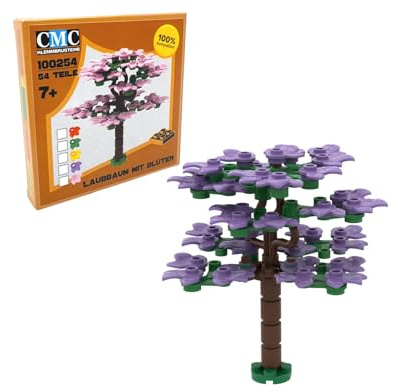 CMC imports 100254 Árbol de hoja caduca grande con flores 54 piezas (666 - morado)
