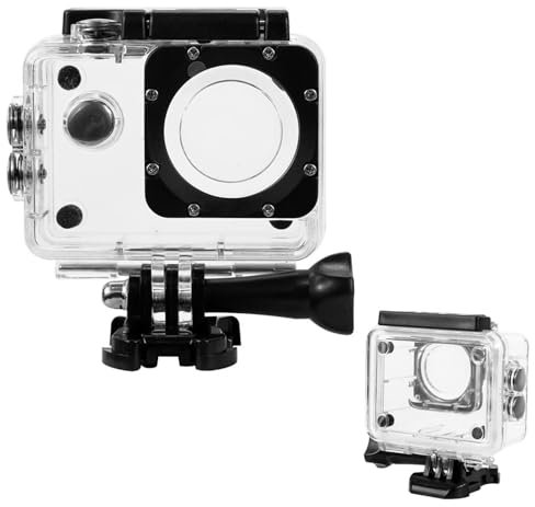 Action Cam Protective Case Waterproof Case for AKASO EK7000 /SJCAM SJ4000/Apexcam M80AIR/Vemont/HLS/WOLFANG GA100/Pro Xtreme Action Camera Waterproof Case