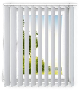 time4blinds - tende verticali - lamelle oscuranti per postazioni di lavoro in ufficio e per la casa - Tende da camera - Tende da cucina - 190x250 cm - Grigio chiaro