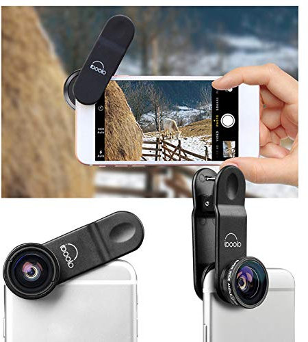 Juroupi Professional HD 0.3x Ultra Wide Wide LENS Clamp/Holder-On Telefono Fotocamera LENS AGGIUNCIO LENSE CAMERA NESSUNA ANGOLO DISSIBILE DARK COMPLETTO con la Maggior Parte degli Smartphone