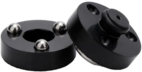 Gissroys Amplificador de sonido, rack, suelo, altavoz, soporte de aislamiento, amortiguación, pies, almohadilla de choque, protector ajustable, base de aislamiento del altavoz