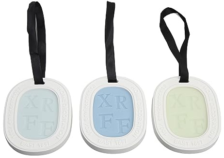 Yanmis Aromaterapi Hängande Tabletter med Tre Dofter Långvarig Deodorisera Doftande Tablett för Garderob Hemmabruk Material: Sojabönvax, Bivax, Kryddor, Gips