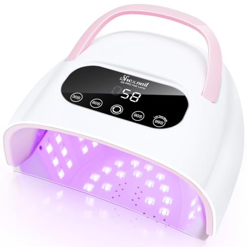 UV Nail Lamp 380W LED Nail Lamp with Smart Sensor 4 Timers Detachable Base