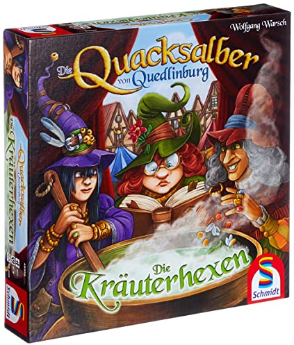 Schmidt Spiele 49358 Die Quacksalber von Quedlinburg Die Kräuterhexen, Erweiterung zum Kennerspiel das Jahres 2018, bunt