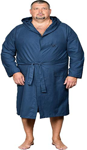 Maxfort Taglie Forti Uomo Donna Accappatoio Vestaglia Microfibra Oversize (1XL)