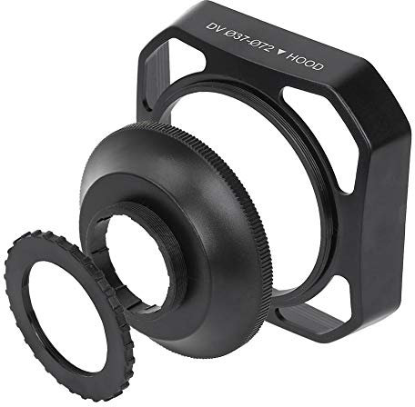 Tosuny 37 mm/ 72 mm DV Paraluce Protezione della Obiettivo Fotocamera Copriobiettivo per Videocamera Digitale, Migliora la Nitidezza delle Immagini e la Riproduzione dei Colori