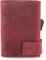 SecWal Kartenetui mit Münzfach Druckknopf (Rot Hunter)