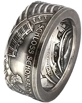 Münzring Österreich 10 Euro 2003 Schloss Schönbrunn Silber 925er Größe 56 bis 74