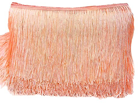 20 cm x 1 m - Bordure franges - Ruban dcoratif - Frange de danse - Frange coupe en soie - Pour la couture, le bricolage, les vtements, la lingerie, les costumes, les rideaux, la dcoration, le mousseux