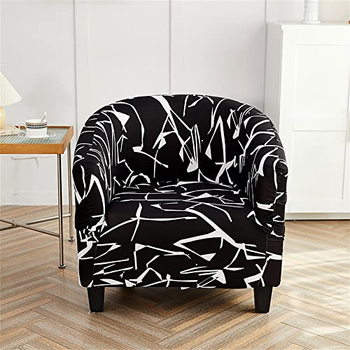 Morbuy Sesselhussen Sesselbezug Stretch Sesselschoner Sesselüberwurf Elastisch Sofahusse Husse Sofabezug für Clubsessel Loungesessel Cocktailsessel (Einheitsgröße,Zweig)