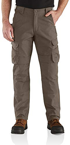 Carhartt Steel Rugged Flex Relaxed Fit Ripstop Pantalon Cargo Double Devant Utilitaire de Travail, Tarmac, 40W x 32L Homme