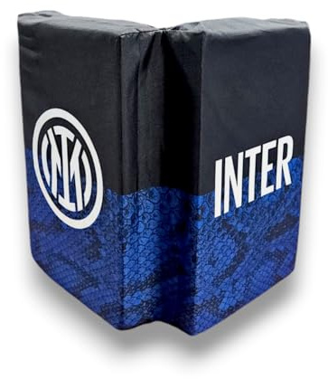 Inter Cuscino a Libro da Stadio Grafica, Poliestere, Unisex Adulto, Nero/Blu, Taglia Unica