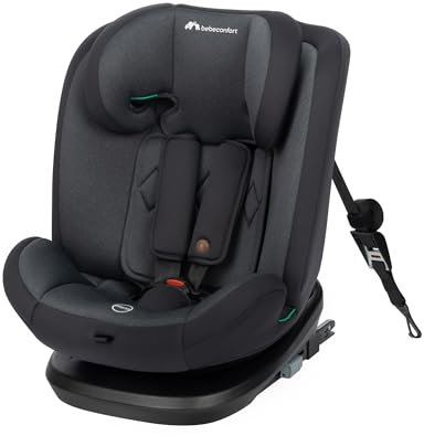 Bebeconfort EverFix i-Size Kindersitz, Vorwärtsgerichteter Kindersitz, ISOFIX-Kindersitz, von 15 Monaten bis zu 12 Jahren, 9-36 kg, 76-150 cm, Tinted Black