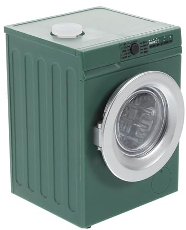 Yardwe Mini Washing Machine Toy 1 12 Scale Dollhouse Appliance Model Rotatable Drum Interactive Miniature Washer for Dollhouse Decor and Kids Play