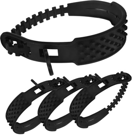 PRETYZOOM Fascette Antineve Resistenti All'usura e Facili da Installare in Nailon Nero 4 Pezzi per Pneumatici Moto Perfette per Neve e Ghiaccio Invernale