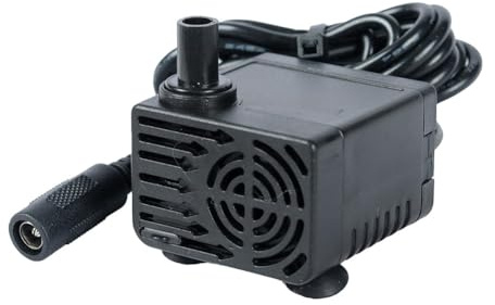 Bomba de agua sumergible ultrasilenciosa de 12 V CC sin escobillas, bomba de circulación de bajo ruido para acuario y humidificador, con ventosas de goma para un montaje seguro