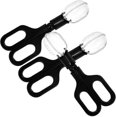 SWETRACE Paletta per Lettiera per Criceti e Porcellini D'india in Plastica Nera 3 Pezzi Design Antiscivolo e Portatile la Pulizia Facile