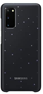 Samsung LED Smartphone Cover EF-KG980 für Galaxy S20 | S20 5G Handy-Hülle, LED-Benachrichtigungen, Lichteffekte, Schutz Case, schwarz - 6.2 Zoll