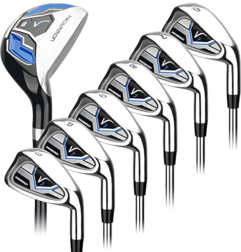 Prosimmon Golf V7 All Graphite Iron Set 6-PW + Hybrid, Mens Left Hand