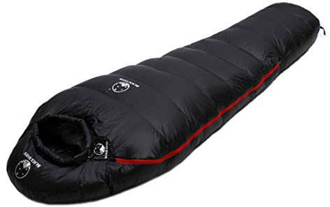 Hensftods Winterschlafsack für Camping, Mumien, weiche Gänsedaunen, ultraleicht, warme Nähte, Doppelschlafsack, 1000 g, Weiß