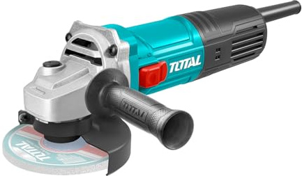 TOTAL - Amoladora Angular de Cable con Potencia de 750 W - Diámetro del Disco de 115 mm - Velocidad de 1200 rpm - Con Empuñadura Extra para Mejor Agarre