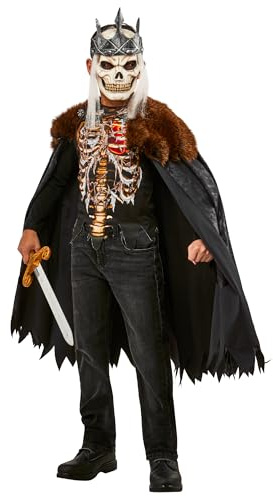 Rubie's 1000232L000 Forum Dead King kostymskjorta, mantel och mask/urringad barn maskeradklänning, pojkar, multi, 8-10 år