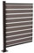 Pannello supplementare recinzione fendivista bidoni box rifiuti HWC-K57 alluminio aspetto legno 130x100x6cm grigio
