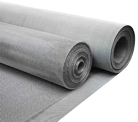 Drahtgitter feinmaschig 304 Edelstahl Drahtgewebe 20 Mesh Maschendraht Drahtgitter Volierendraht Edelstahlgitter Wire Mesh für Fenster Küche Maulwurfsperre Schutzgitter ( Size : 1x15m/3.28x49.2ft )