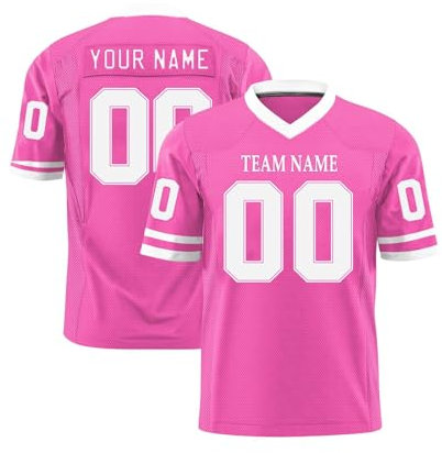 Generisch Personalisiert American Football-Spieltrikots,Football Trikot,Personalisierte Trikot für Männer Damen Kinder,Größe S ~ 7XL