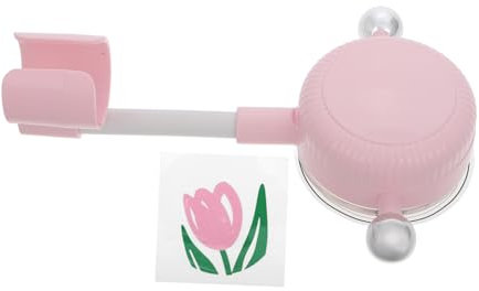 POPETPOP Soporte De Ducha Con Ventosa Boquillas Para Manguera De Jardín De Alta Presión Decoraciones Para Shower Accesorios De Baño Negro Organizador De La Ducha Abs Rosa