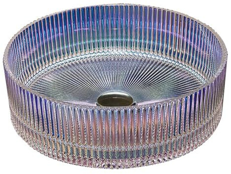 ZYCDP Lavabo De Cristal Para Baño de Vidrio Lavamanos Baño Redondo 400 X 400 X 120 mm Color