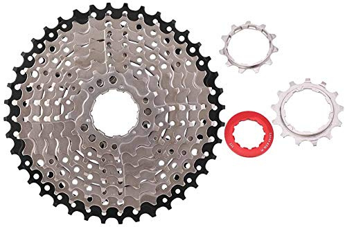 Casete de rueda para bicicleta de carretera, accesorio de repuesto para bicicleta de 9 velocidades, juego de engranajes de amplio rango de 11–40T con diseño hueco, para un