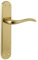 Tesa Assa Abloy MOS5L800LP Juego De Manillas De Placa Larga Modelo Oslo Latón Pulido Sin Bocallave Paso