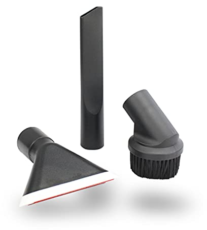 MisterVac compatibile con set di ugelli set di ugelli manuali set di ugelli di ricambio composto da 1x bocchetta per fessure + 1x bocchetta per tappezzeria + 1x spazzola per mobili