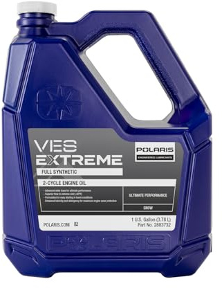 Polaris OEM Snowmobile VES Extreme Highest Performance Full Synthetic 2-Cycle Oil, 2-Stroke Snowmobiles, 1 Gallon, Synthetic - Part 2883732