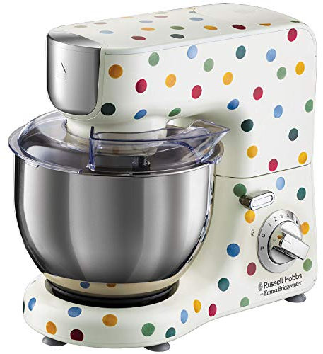 Russell Hobbs 25931 Emma Bridgewater Stand Mixer - Polka Dot Food Mixer for Baking with Whisk, Beater and Dough Hook Attachments, 5 Litre, 1000 Watt