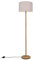 TRIO Beleuchtung LED Stehlampe mit Stoffschirm in Weiß und Holzfuß - Höhe 162cm, Skandinavisches Design