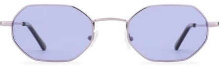 ZENOTTIC Gafas de sol polarizadas pequeñas y octagonales para mujeres y hombres Montura metálica retro en forma de rectángulo