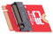 NFHK NVME M-Key 22 x 30 mm auf 22 x 80 mm NGFF Verlängerung SSD Upgrade Adapter kompatibel mit ROG Flow X13 Gamings Laptop, NF-EP-023