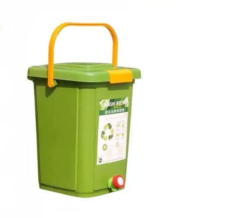 Kökskompost caddy, kompostmaskin alla årstider inomhus komposter startkit – 20 l kompostfack för köksbänk med lock bänkskiva kompostfack