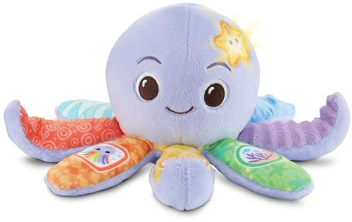 Vtech Baby - Babys Plüsch-Oktopus – Sensorisches Kuschelspielzeug zur Förderung der Wahrnehmung – Für Babys von 3-36 Monaten
