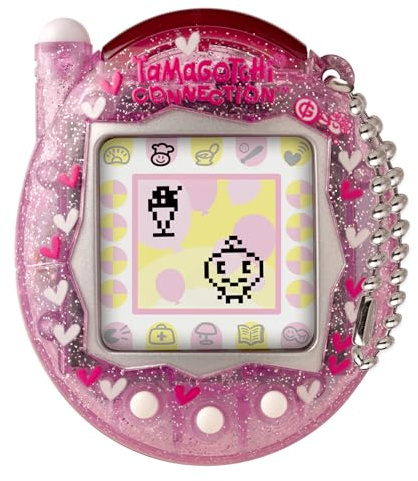 TAMAGOTCHI Bandai Connection Animale Domestico Digitale Guscio Rosa Glitterato Animale Domestico Virtuale Giocattolo Elettronico Con Connessione Infrarossi Per Divertimento Condiviso | Giocattoli Per