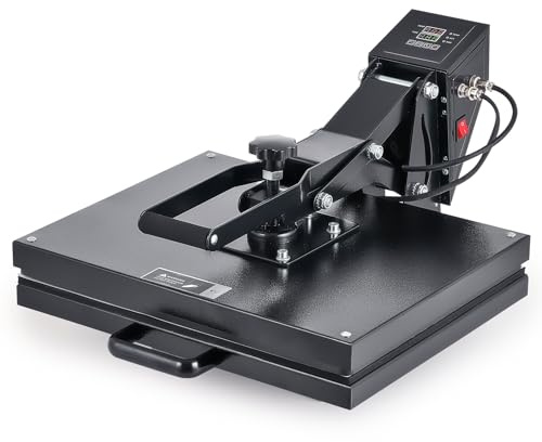 CREWORKS 40x50 cm Heat Press Machine for T Shirt, 16x20 T Shirt Press Machine with Digital Control Dual Heating Tubes, Multipurpose Heat Transfer Machine for Pillow Case Tote Bag Mouse Pad Mask More