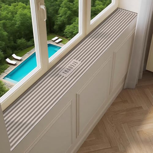 Window Sill Mat Absorbent Window Sill Cover Non Skid, Extra Large Lounger Mat for Windowsill, Household Windows Sills Protector Customizable, Easy to Cut(150x65cm)