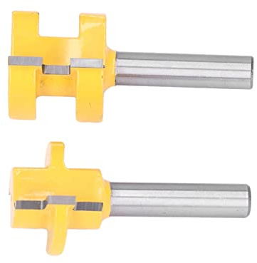 Mèches De Toupie à Rainures De Languette Fraise à Surfacer Fraises Défonceuse Fraise Bois Accessoires Pour Défonceuses,à Tenon à Dents Carrées Résistantes à La Chaleur Pour Planchers De Bois